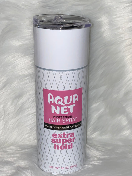 Aqua Net Hair Spray Tumbler
